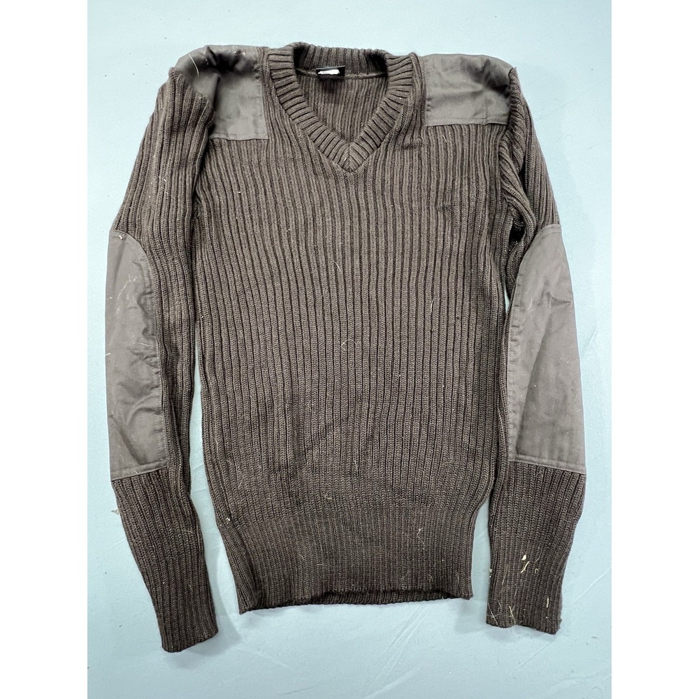 Layer‎ Fleece Lined Tactical Sweater Made In USA Size Medium Brown